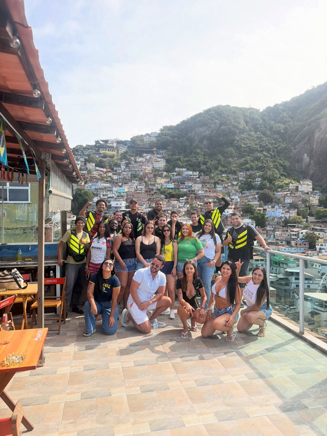 Grupo de turistas no Espaço Brisa