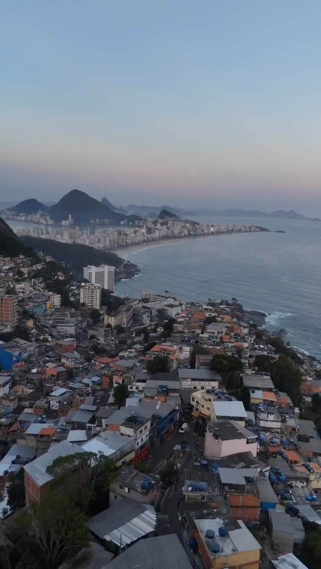 Pôr do sol visto do Vidigal